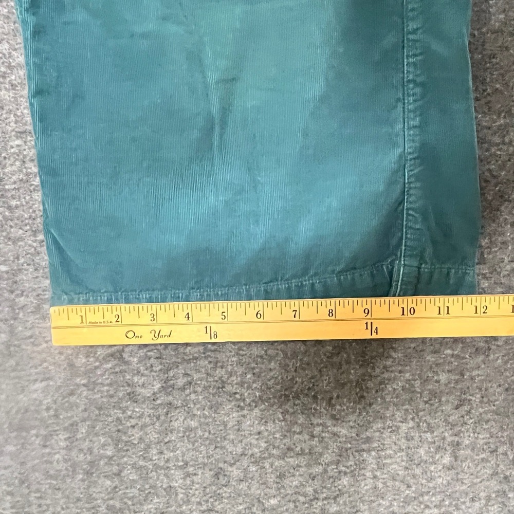 Pilcro The Coastal Wide Leg 27 Corduroy Pants Green Paperbag Waist Indie - Picture 9 of 13